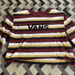 Cropped, Vans long sleeve shirt.